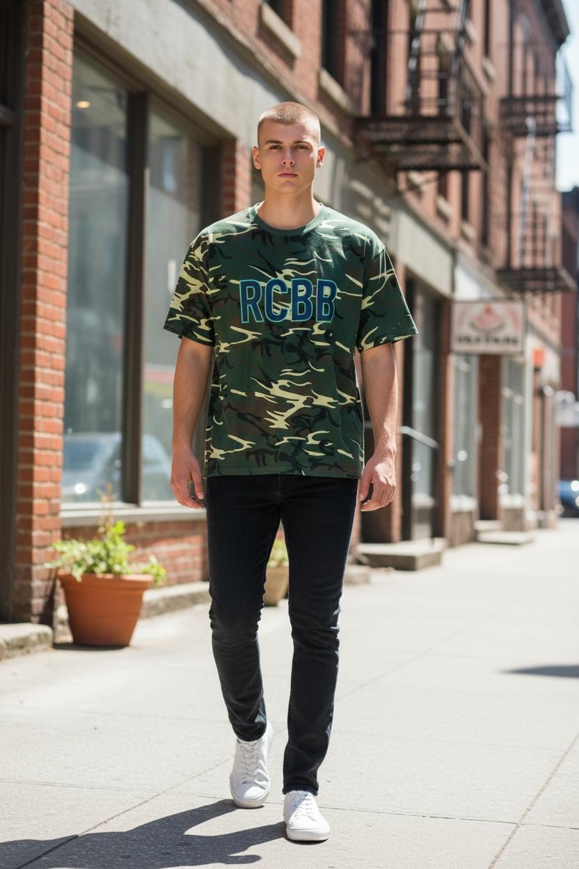 Tee-shirt camouflage kaki "RCBB"