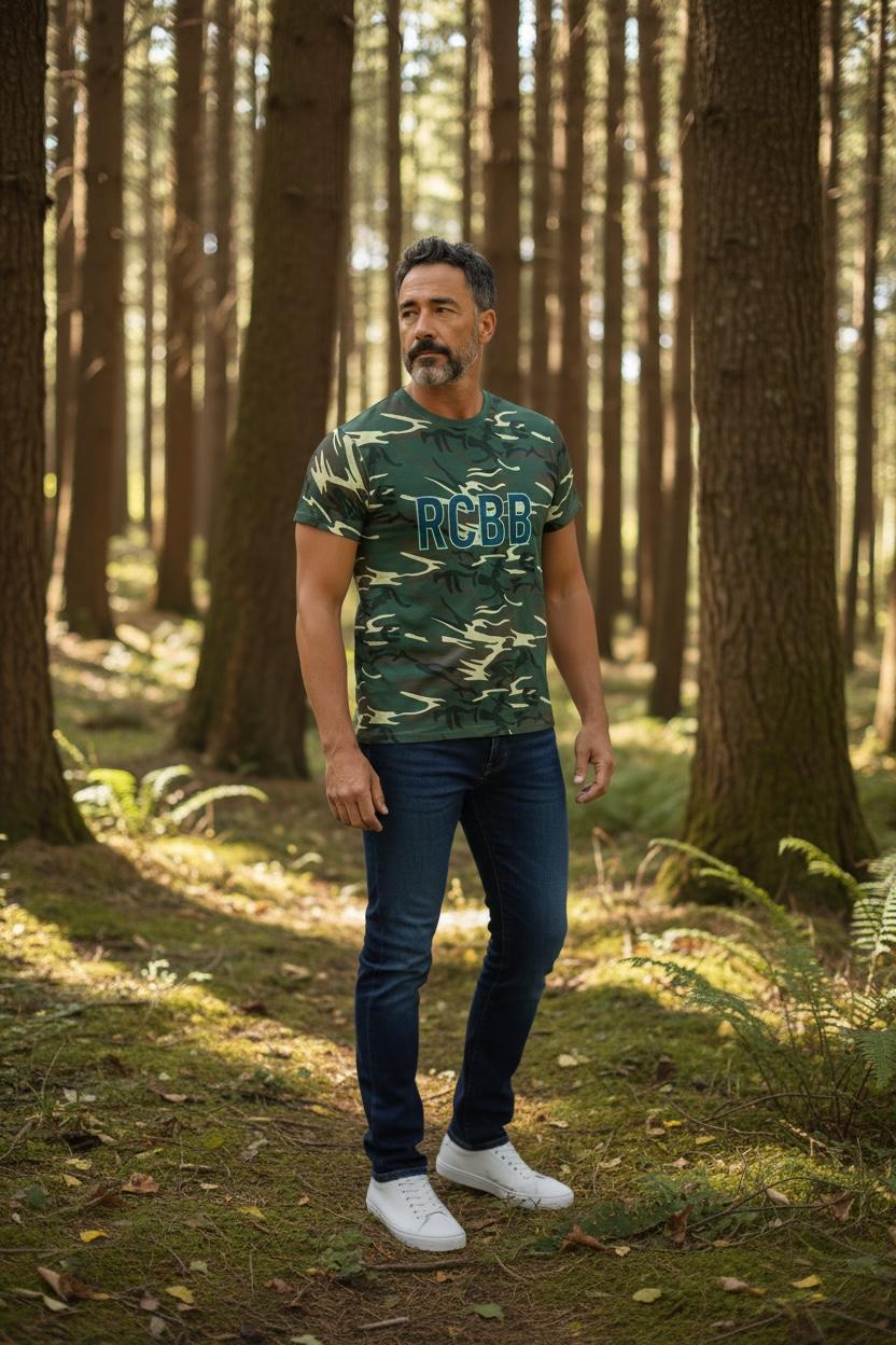 Tee-shirt camouflage kaki "RCBB"