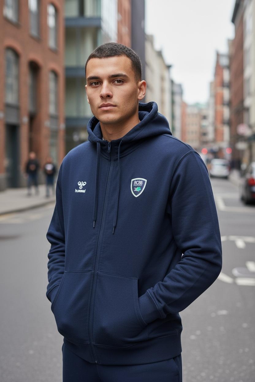 Veste à capuche HUMMEL logo RCBB 3D